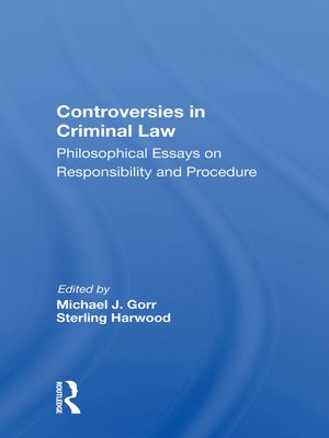 cover image of Controversies In Criminal Law